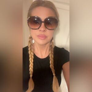 Chloe Brown Gradient Sunglasses